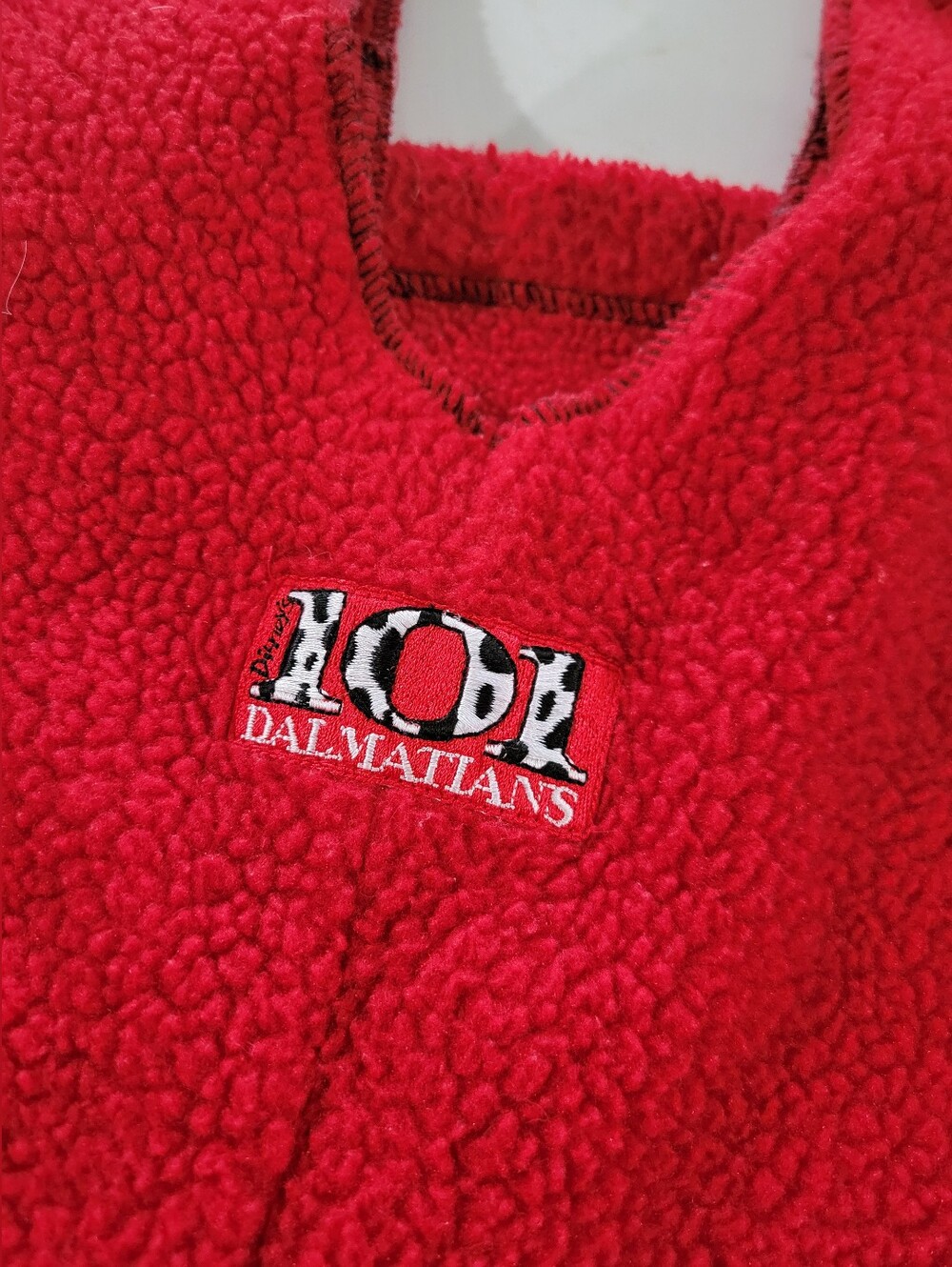 Handmade Kids Red Fleece Pajama - Dalmatian Graphic